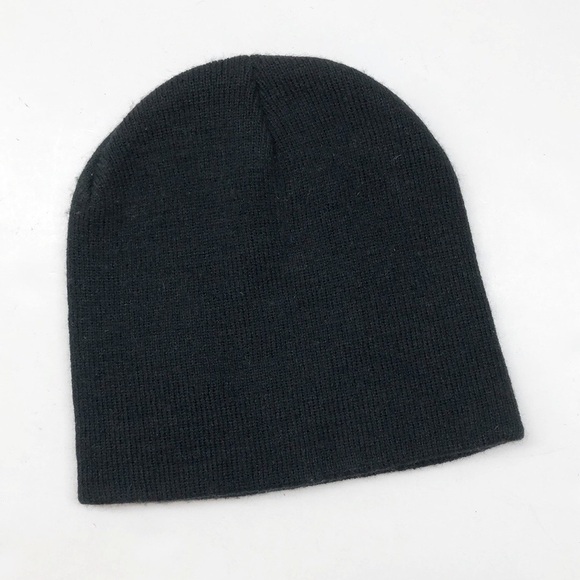 Tan’s Club solid black knit beanie - Picture 1 of 4